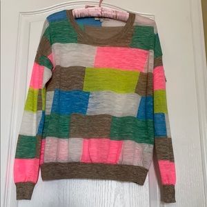 Madewell Color Brick Linen Studio Sweater …
